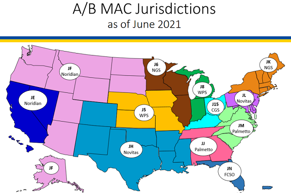 Medicare's current MAC jurisdictions